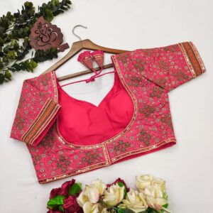 Pink Fiesta Glam Bridal Blouse