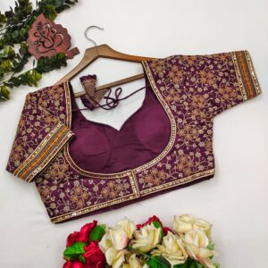 Plum Velvet Bridal Blouse