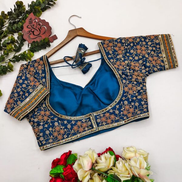 Azure Majesty Bridal Blouse