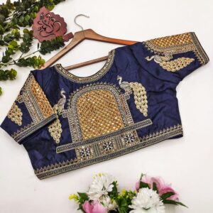 Royal Midnight Bridal Handwork Blouse