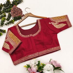 Garnet Empress Bridal Blouse - Image 2