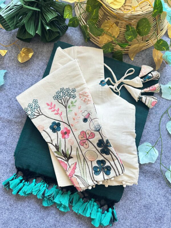 HK29 Designer Khadi Cotton Blouse
