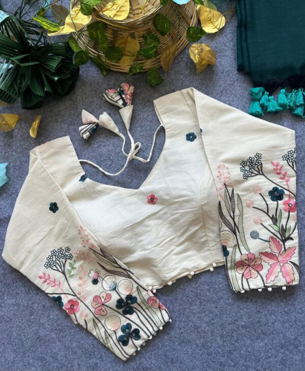 Ethereal Khadi Cotton Elegance Blouse