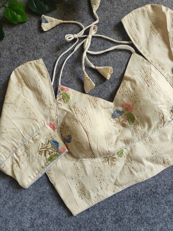 Ganpati Fab Pure Khadi Cotton Fabric Blouse