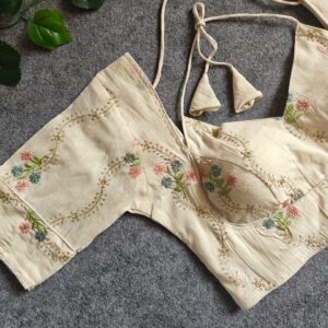 Women's Pure Khadi Cotton Blouse - Image 4