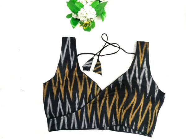 Ekt Cotton Bhaglpuri Silk Blouse