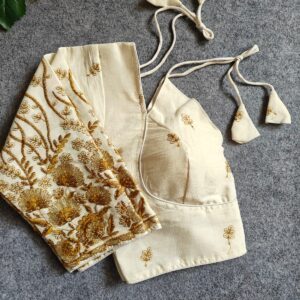 Pure Khadi Cotton Embroidered Top - Image 8