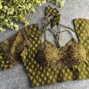 Pure Ajrk Cotton Elbow Sleeve Blouse - Image 4