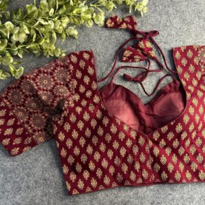Elegant Ajrak Cotton Blouse - Image 6