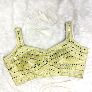Premium Mirror Work Blouse - Image 4