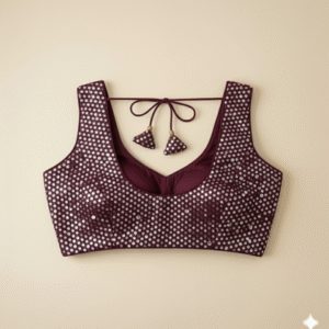 Dazzling Mirror Work Blouse - Image 7