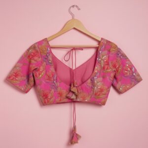 Elegant Printed Blouse – Floral Beauty - Image 7