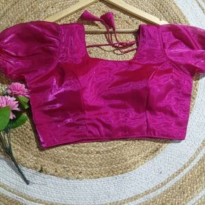 Fuchsia Zimichu Puff Sleeve Blouse